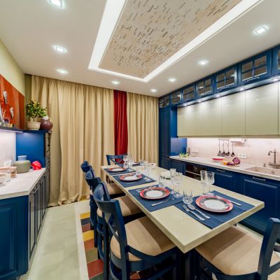 Синие кухни Кухня Катарина