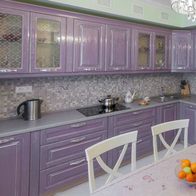 Фиолетовые кухни Кухня Виконт лиловый