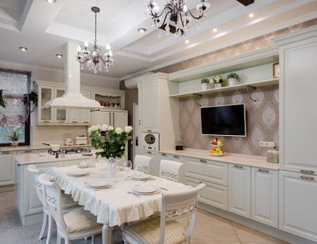 Кухни в стиле неоклассика