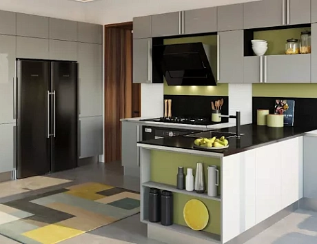 Серая кухня в Егорьевске