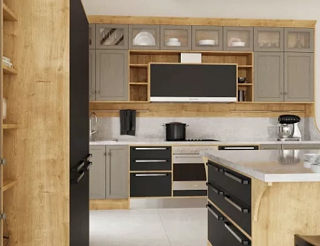 Серая кухня в Самаре