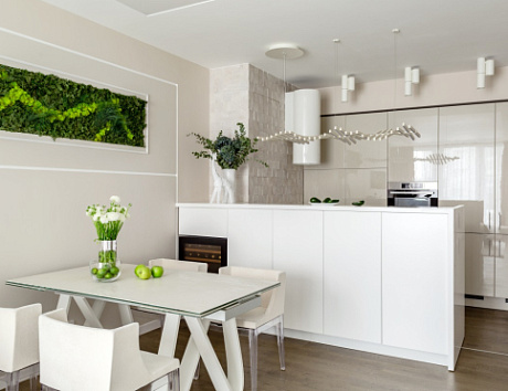 Бежевая кухня во Владикавказе