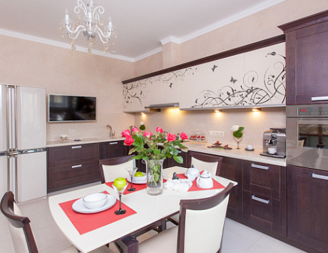 Бежевая кухня во Владивостоке