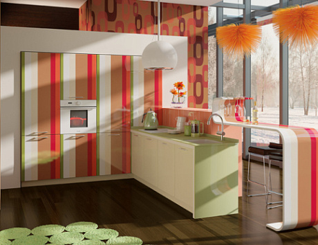 Бежевая кухня во Владикавказе