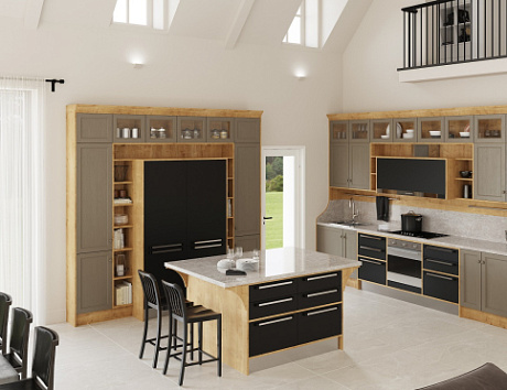 Коричневая кухня в Анапе