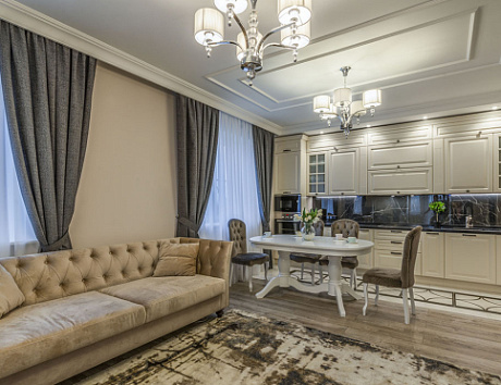 Бежевая кухня в Нальчике