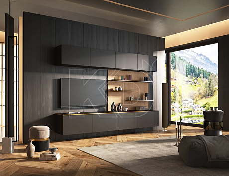 Современная мебель в гостиную под телевизор