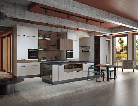 Светлая кухня в Арзамасе