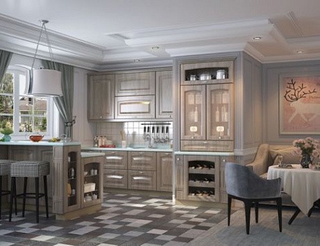 Кухни в стиле неоклассика