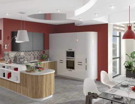 Коричневая кухня в Санкт-Петербурге