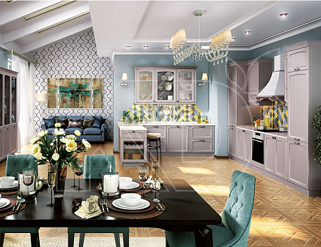 Элитные угловые кухни