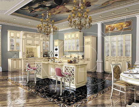 Дизайн классических угловых кухонь