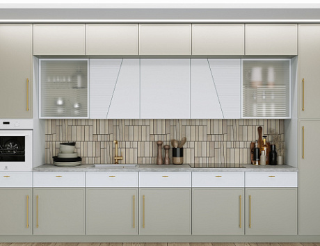 Светлая кухня в Екатеринбурге