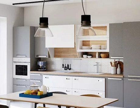 Серая кухня в Егорьевске