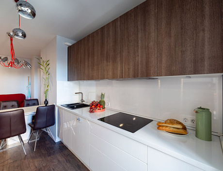 Бежевая кухня в Клину