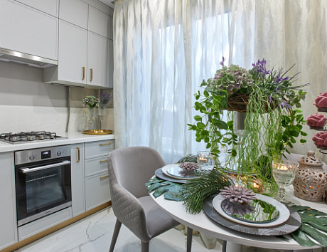 Серая кухня в Нижнем Новгороде