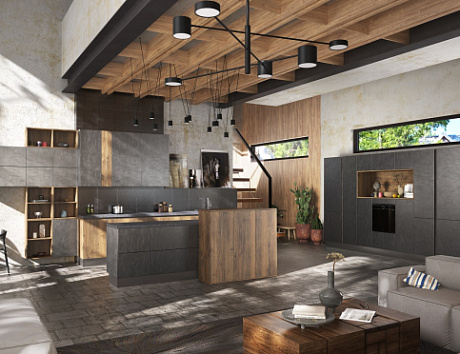 Коричневая кухня в Воронеже