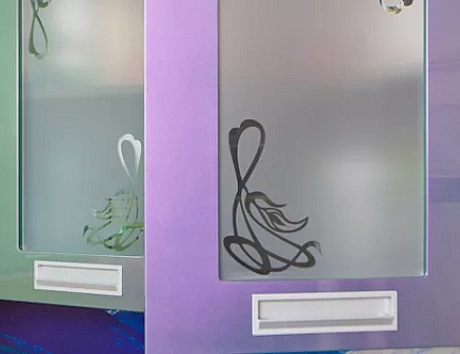 Фиолетовая кухня в Твери