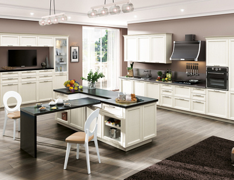 Современные кухни из массива