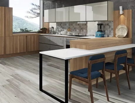 Коричневая кухня в Клину