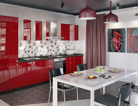 Красная кухня в Екатеринбурге