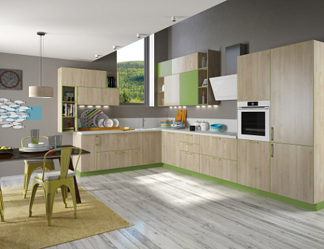 Коричневая кухня в Клину