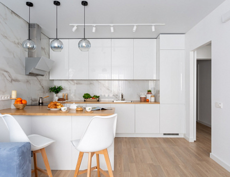 Белая кухня в Липецке