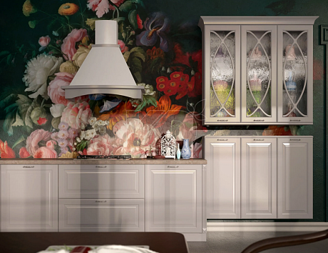 Фасады кухни классика с патиной