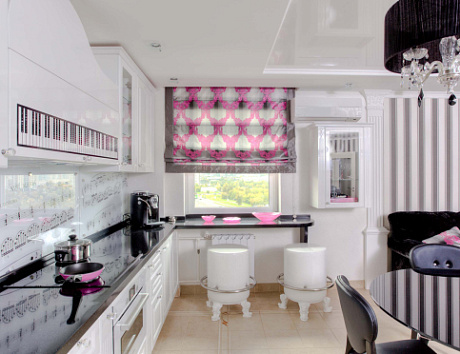 Кухонный гарнитур для маленького помещения должен быть тщательно спланирован и продуман до мелочей. Дизайн интерьера малогабаритной кухни.