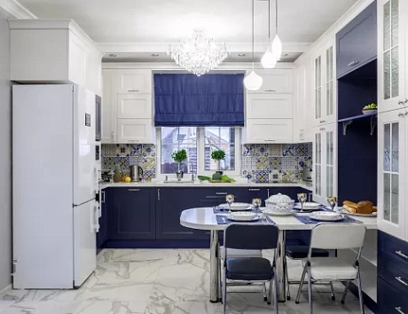 Синяя кухня в Твери