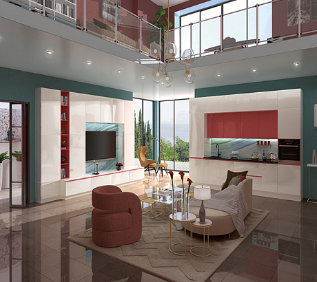 Кухня Фаворит 3 высокий глянец