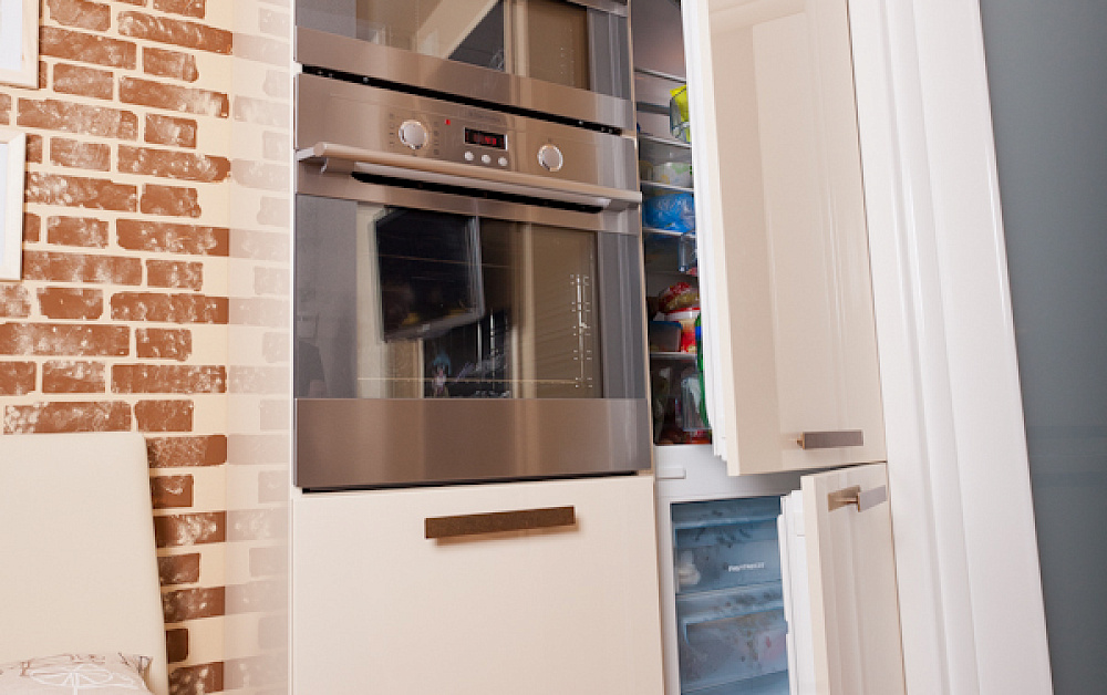 Кухня Фаворит 3 с фрезеровкой Шоколад